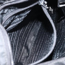 PRADA Shoulder Bag Nylon Black Silver Auth ep11849-24