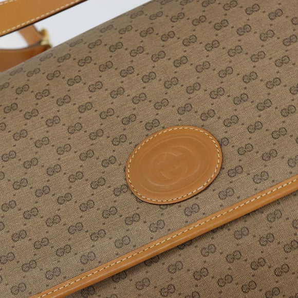 GUCCI Micro GG Supreme Shoulder Bag PVC Gold Beige 001 116 0924 Auth ep11850