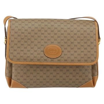 GUCCI Micro GG Supreme Shoulder Bag PVC Gold Beige 001 116 0924 Auth ep11850 - 0
