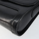 GUCCI Shoulder Bag Leather Black Gold 001 256 1161 Auth ep11851-10