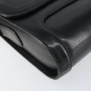 GUCCI Shoulder Bag Leather Black Gold 001 256 1161 Auth ep11851-11