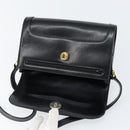 GUCCI Shoulder Bag Leather Black Gold 001 256 1161 Auth ep11851-15