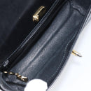 GUCCI Shoulder Bag Leather Black Gold 001 256 1161 Auth ep11851-17