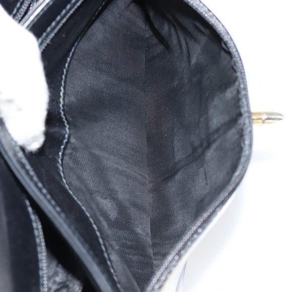 GUCCI Shoulder Bag Leather Black Gold 001 256 1161 Auth ep11851