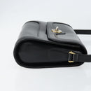 GUCCI Shoulder Bag Leather Black Gold 001 256 1161 Auth ep11851-4