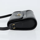 GUCCI Shoulder Bag Leather Black Gold 001 256 1161 Auth ep11851-5