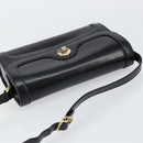 GUCCI Shoulder Bag Leather Black Gold 001 256 1161 Auth ep11851-6