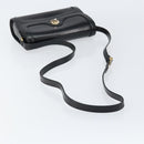 GUCCI Shoulder Bag Leather Black Gold 001 256 1161 Auth ep11851-7