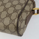 GUCCI GG Supreme Web Sherry Line Bag PVC Beige Gold 56 02 087 Auth ep11853-15