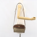 GUCCI GG Supreme Web Sherry Line Bag PVC Beige Gold 56 02 087 Auth ep11853-22