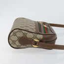 GUCCI GG Supreme Web Sherry Line Bag PVC Beige Gold 56 02 087 Auth ep11853-3