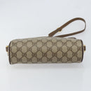 GUCCI GG Supreme Web Sherry Line Bag PVC Beige Gold 56 02 087 Auth ep11853-5