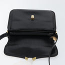 GUCCI Shoulder Bag Leather Black Gold Auth ep11854-19