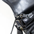 GUCCI Shoulder Bag Leather Black Gold Auth ep11854-20