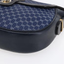 GUCCI Micro GG Supreme Sherry Line Shoulder Bag PVC Blue Gold Auth ep11855-9