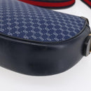 GUCCI Micro GG Supreme Sherry Line Shoulder Bag PVC Blue Gold Auth ep11855-15