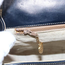 GUCCI Micro GG Supreme Sherry Line Shoulder Bag PVC Blue Gold Auth ep11855-19