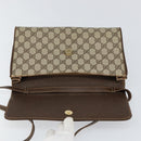 GUCCI GG Supreme Shoulder Bag PVC Beige Gold 904 02 050 Auth ep11859-15