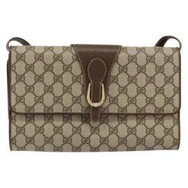 GUCCI GG Supreme Shoulder Bag PVC Beige Gold 904 02 050 Auth ep11859 - 0