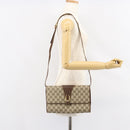 GUCCI GG Supreme Shoulder Bag PVC Beige Gold 904 02 050 Auth ep11859-22