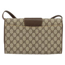 GUCCI GG Supreme Shoulder Bag PVC Beige Gold 904 02 050 Auth ep11859-3