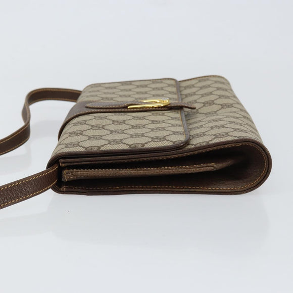 GUCCI GG Supreme Shoulder Bag PVC Beige Gold 904 02 050 Auth ep11859