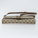 GUCCI GG Supreme Shoulder Bag PVC Beige Gold 904 02 050 Auth ep11859-9