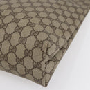 GUCCI GG Supreme Tote Bag PVC Beige Gold Auth ep11864-9