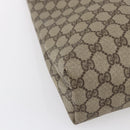 GUCCI GG Supreme Tote Bag PVC Beige Gold Auth ep11864-14