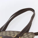 GUCCI GG Supreme Tote Bag PVC Beige Gold Auth ep11864-8