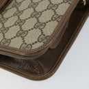 GUCCI GG Supreme Shoulder Bag PVC Beige Gold Auth ep11867-9