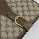 GUCCI GG Supreme Shoulder Bag PVC Beige Gold Auth ep11867-17