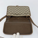 GUCCI GG Supreme Shoulder Bag PVC Beige Gold Auth ep11867-18