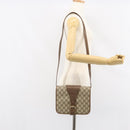 GUCCI GG Supreme Shoulder Bag PVC Beige Gold Auth ep11867-23