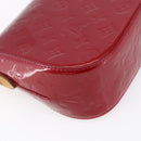 LOUIS VUITTON Vernis Bell Flower PM Bag Rouge Grunadine M91729 LV Auth ep11870-16