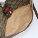 GUCCI GG Supreme Web Sherry Line Bag PVC Beige Gold 001 904 2032 Auth ep11871-23