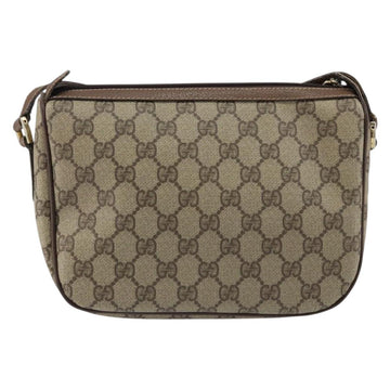 GUCCI GG Supreme Web Sherry Line Bag PVC Beige Gold 001 904 2032 Auth ep11871 - 0