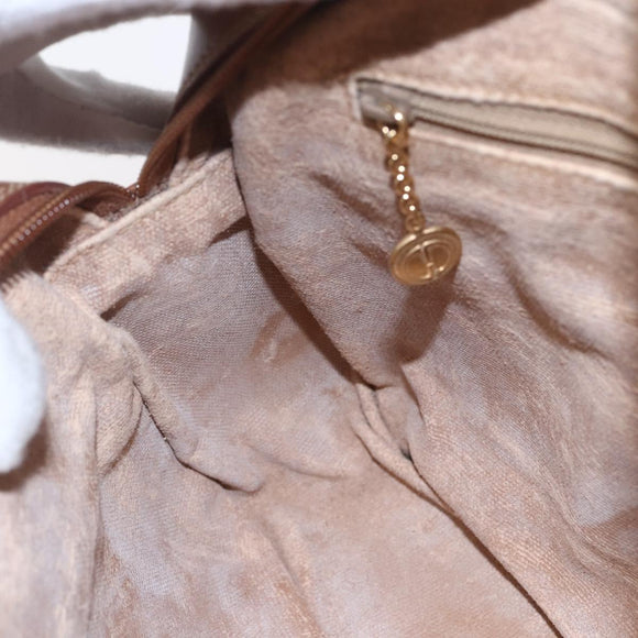 GUCCI Shoulder Bag Canvas Leather Beige Gold 007 115 0162 Auth ep11872