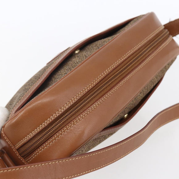 GUCCI Shoulder Bag Canvas Leather Beige Gold 007 115 0162 Auth ep11872