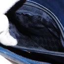 GUCCI Hand Bag Leather Navy Gold 000 46 0096 Auth ep11875-24