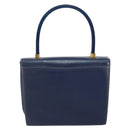 GUCCI Hand Bag Leather Navy Gold 000 46 0096 Auth ep11875-2