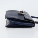 GUCCI Hand Bag Leather Navy Gold 000 46 0096 Auth ep11875-3