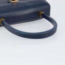 GUCCI Hand Bag Leather Navy Gold 000 46 0096 Auth ep11875-7