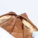 GUCCI Bamboo Hand Bag Leather Brown Gold 007 3444 0232 Auth ep11877-18