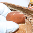 GUCCI Bamboo Hand Bag Leather Brown Gold 007 3444 0232 Auth ep11877-22