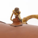 GUCCI Bamboo Hand Bag Leather Brown Gold 007 3444 0232 Auth ep11877-9