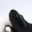 GUCCI Bamboo Hand Bag Nylon Black Silver 000 3754 0508 Auth ep11878-10