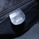 GUCCI Bamboo Hand Bag Nylon Black Silver 000 3754 0508 Auth ep11878-17