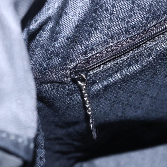 GUCCI Bamboo Hand Bag Nylon Black Silver 000 3754 0508 Auth ep11878