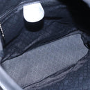GUCCI Bamboo Hand Bag Nylon Black Silver 000 3754 0508 Auth ep11878-11